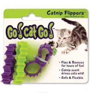Ourpets Go Cat Go Catnip Flippers Flexible Rubber Catnip Scented Cat 