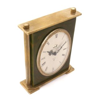 RARE Jaeger LeCoultre Recital 8 Days Alarm Clock Galalith Brass
