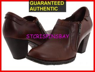 Born Carteret Brown Booties Shoes Womens 9 5 New Retail $115 Leather 