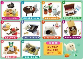 Re ment Miniatures Cat Diary Full 10 Sets COMPLETE 1BOX Rare