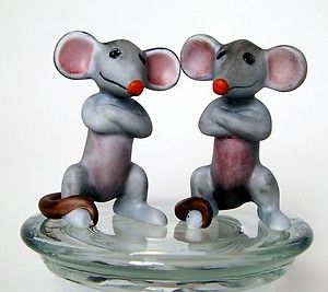 Set 2 Casar Mouse Porcelain Rosina Wachtmeister Mice Goebel