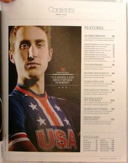 Procycling Magazine US Edition Olympic Issue Aug 2012 $11 Inside 