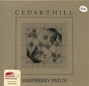 Raspberry Patch Cedar Hill Cross Stitch Pattern Leaflet