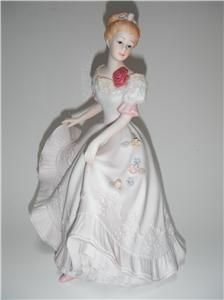 1993 HOMCO Porcelain LADY CAROLINE Victorian Ladies Figurine