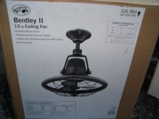   Bentley II 13 in. Indoor/Outdoor Oscillating Ceiling fan w/ control