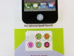 Cell Phone Accessories Button Sticker Fit For iPhone 4 4S Colorful 