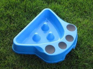 Dog Cat Pet Bowl Eat Slow Feed Bowl Skid Stop Chew Feeders Dishes 
