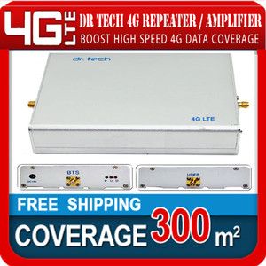 Dr. Tech Cell Phone 4G LTE Signal Booster Amplifier 300m2 for AT&T 4G 