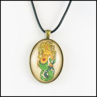 Celtic Mermaid Love Amulet Pendant Siren Binding Knot Talisman 