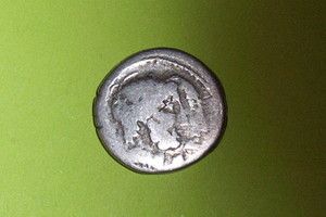    ROMAN SILVER COIN jugate heads C CENSORINUS horse rider ar denarius