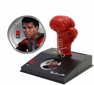 Fiji 2012 2$ Muhammad Ali Boxer Coin Limited Mintage 999 1oz Proof 