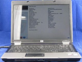 Powered on HP 6530b Core 2 26GHz 4GB 120GB CD RW DVD ROM Laptop