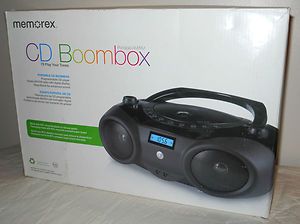Memorex CD Boombox Portable Am FM Radio CD Player New