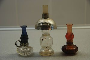 Vintage Miniature Perfume Bottles Three Empty Bottles that L@@K like 