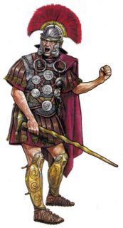 84 Tin 54mm Toy Figure Soldier Warrior Rome Centurion