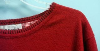 Womens Red Snowflake Sweater by CD Daniels 1x