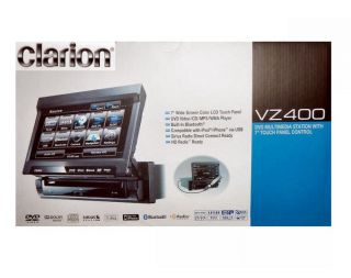 clarion vz400 7 touch screen cd dvd usb car player cd mp3 dvd usb aux 