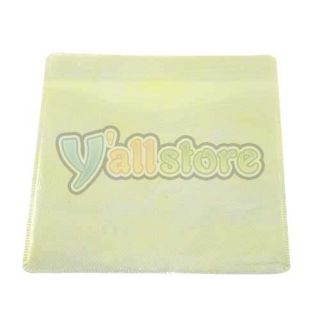 100 PC 2 Side CD DVD R Storage Bag Paper Sleeve Yellow
