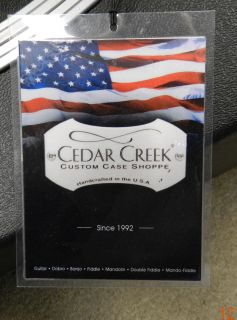 Cedar Creek Custom TKL Black Hard Acoustic Guitar Case New