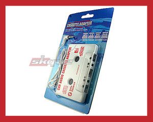    Car iPod CD MD MP3 4 Player to Car Audio Tape Cassette Adapter White