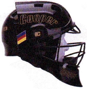 Cooper Cat 1000 Youth Baseball Catchers Helmet Navy