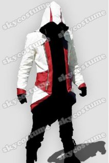 Assassin`s Creed III Conner Kenway Casual Red Jacket Cosplay Costume 