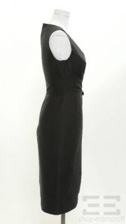 Celine Black Silk Sleeveless V Neck Dress Size 38