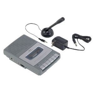 RCA Shoebox Cassette Voice Tape Recorder Player Mic