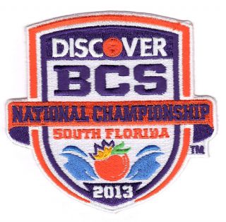 2013 BCS Championship Patch Notre Dame vs Alabama 100 Authentic NCAA 