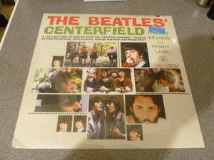 The Beatles LP Centerfield Blue vinyl factory sealed Poster limited 