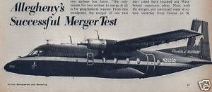 Allegheny Airlines Lake Central Merger Article N 262