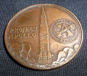   Project Apollo NASA XVII Cernan Evans Schmitt Coin Look WOW