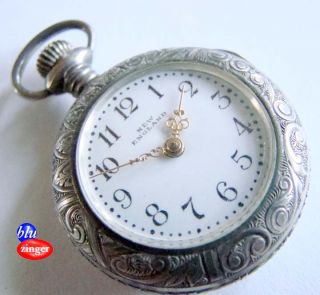 Antique NEW ENGLAND CAVOUR small STERLING SILVER Pocket Watch
