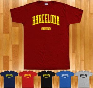Barcelona T Shirt Catalan Catalunya Spain Espana Catalonia New XS 4XL 