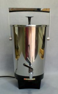   30 Cup Stainless Steel Coffee Urn Percolator M551 Mid Century