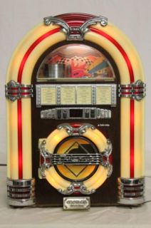 Crosley Jukebox Radio & CD Player   Works   Very Good Condition