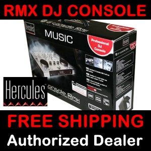 New Hercules RMX DJ Console  MIDI Controller Virtual DJ Software 