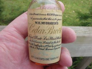 Awesome Pre Pro 1910 Labeled Whiskey Sample Cylinder