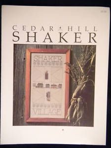 Cedar Hill Designs Cross Stitch Leaflet Shaker Village