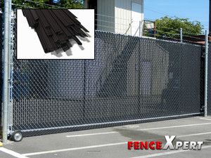   Bottom Locking PVC Chain Link Fence Slats Premium Fence Cover