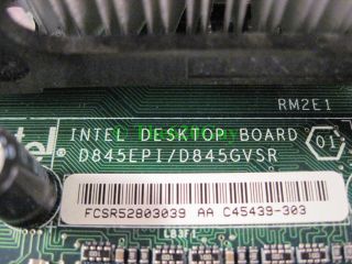 Intel D845GVSR D845EPI Socket 478 Motherboard Celeron 2 53GHz CPU Fan 