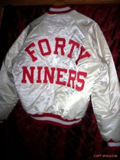 Vtg Chalk Line. San Francisco Forty Niners 49ers NFL.Football Jacket 