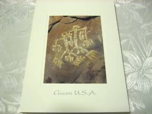 Guam Postcard Ancient Chamorro Pictograph Gadaos Cave