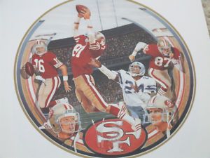 Dwight Clark 49ers Autographed Signed The Catch Lithograph 2X Super 