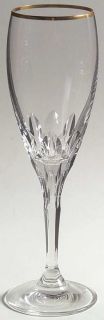   crystal pattern diamond gold piece fluted champagne glass size 8 3