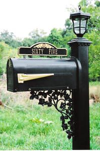 Solar Light Rose Hall Street Designs Mailbox Complete