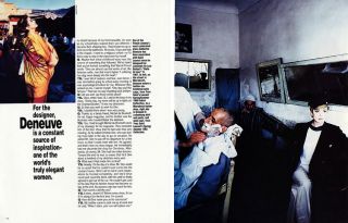 Catherine Deneuve YSL Yves Saint Laurent 10 PG Magazine Editorial 