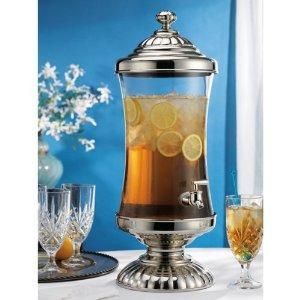 godinger chapel hill shannon crystal beverage ice tea punch dispenser 