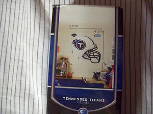 NFL Tennessee Titans Fathead Vinyl Wall Graphics Helmet New in Box 
