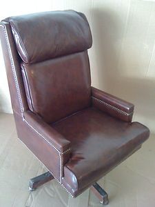    Classic Leather Chair Company Executive CEOs Office Chair Excellent